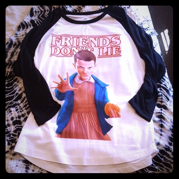 Tops - NWOT STRANGER THINGS BASEBALL TEE